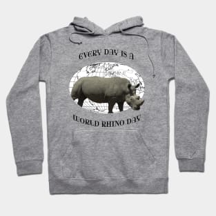 Every Day Is A Word Rhino Day Hoodie